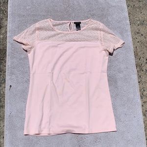 Ann Taylor peachy pink shirt